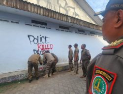 Polres Pasuruan Kota Tangkap Pelaku Vandalisme Bertuliskan “Police Killed People”